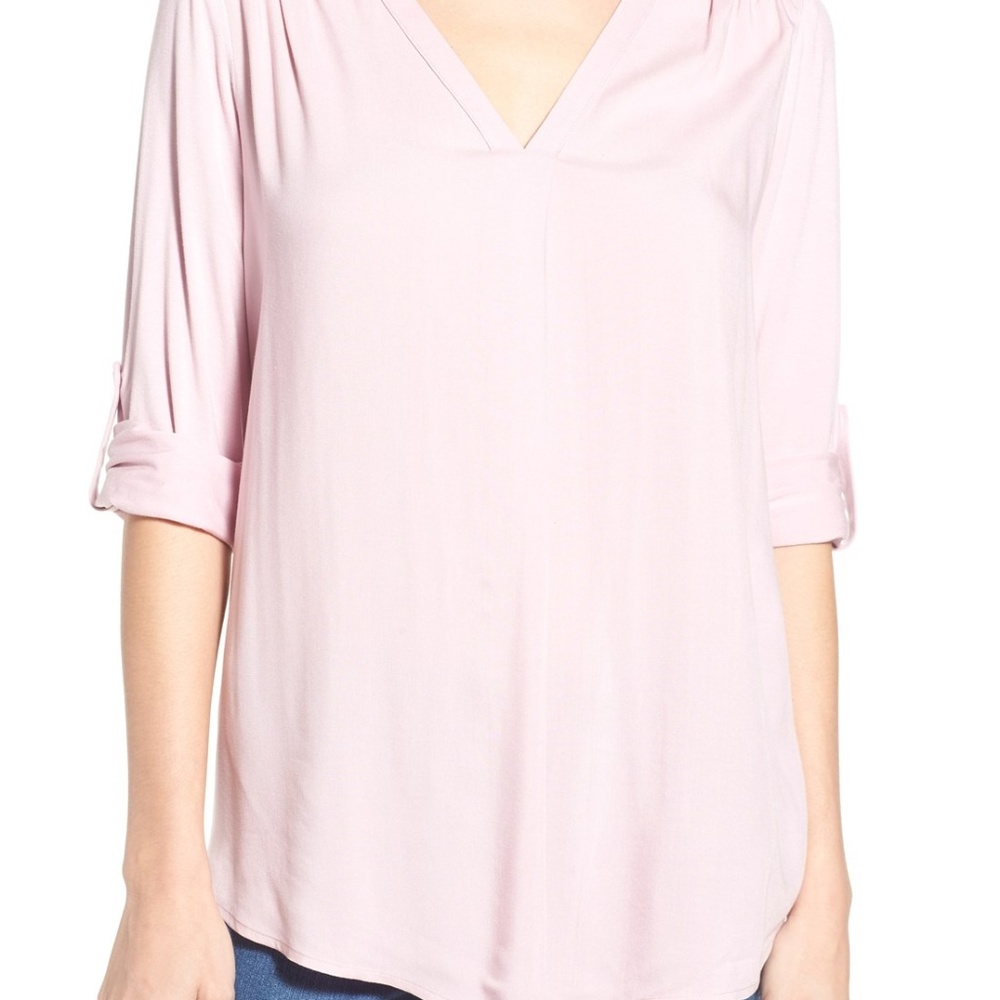 Pleione Nordstrom  Blush Tunic Top